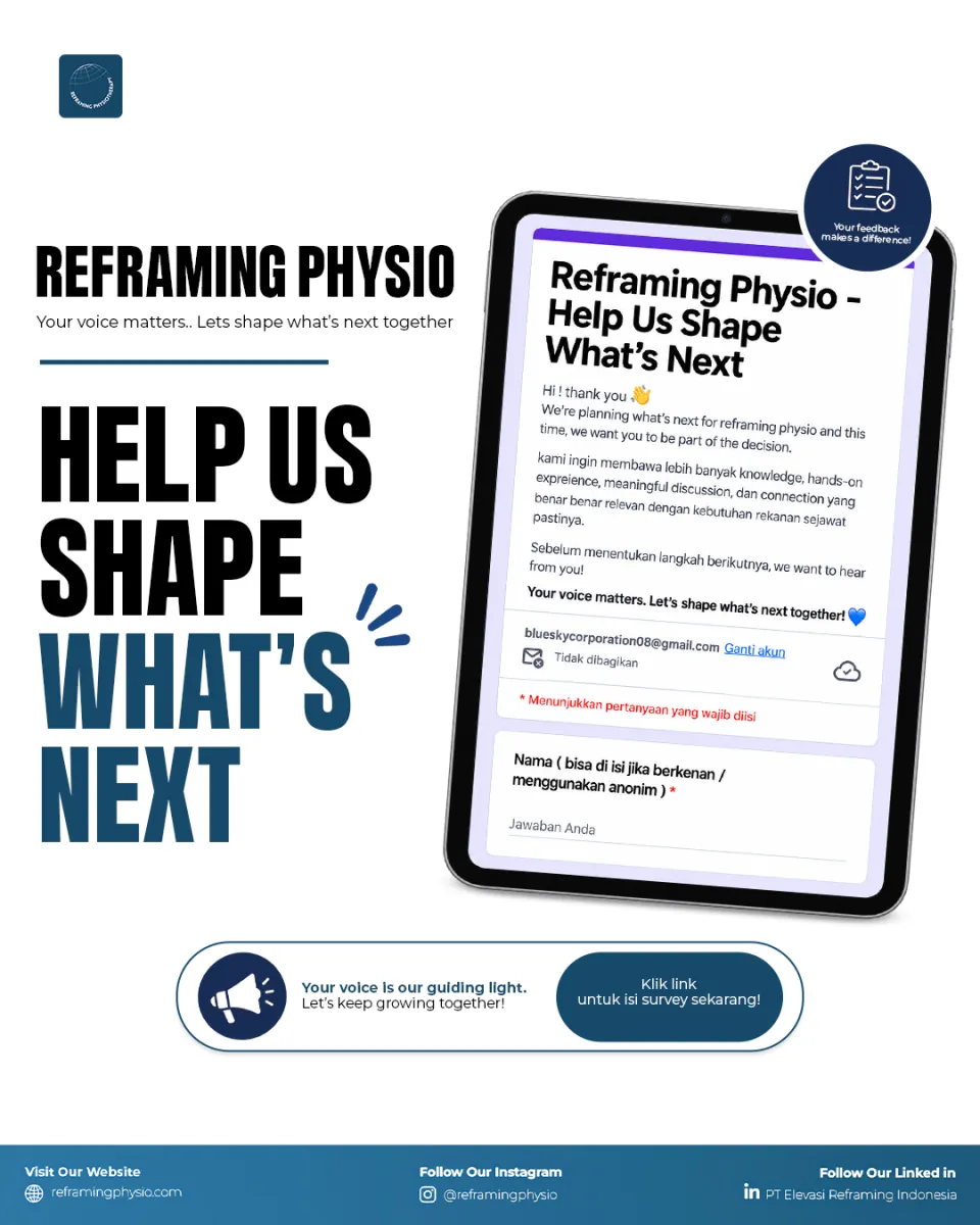 ‘Help us shape what’s next’ survey invitation with a form preview