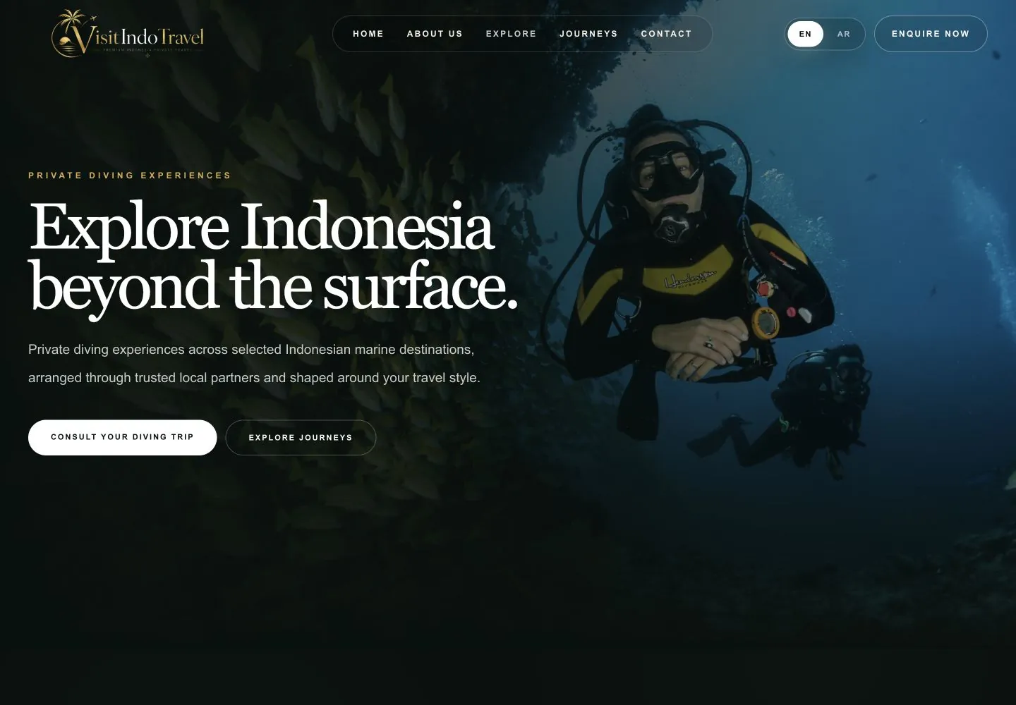 Visit Indo Travel diving experiences page